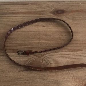 Hollister leather braided belt